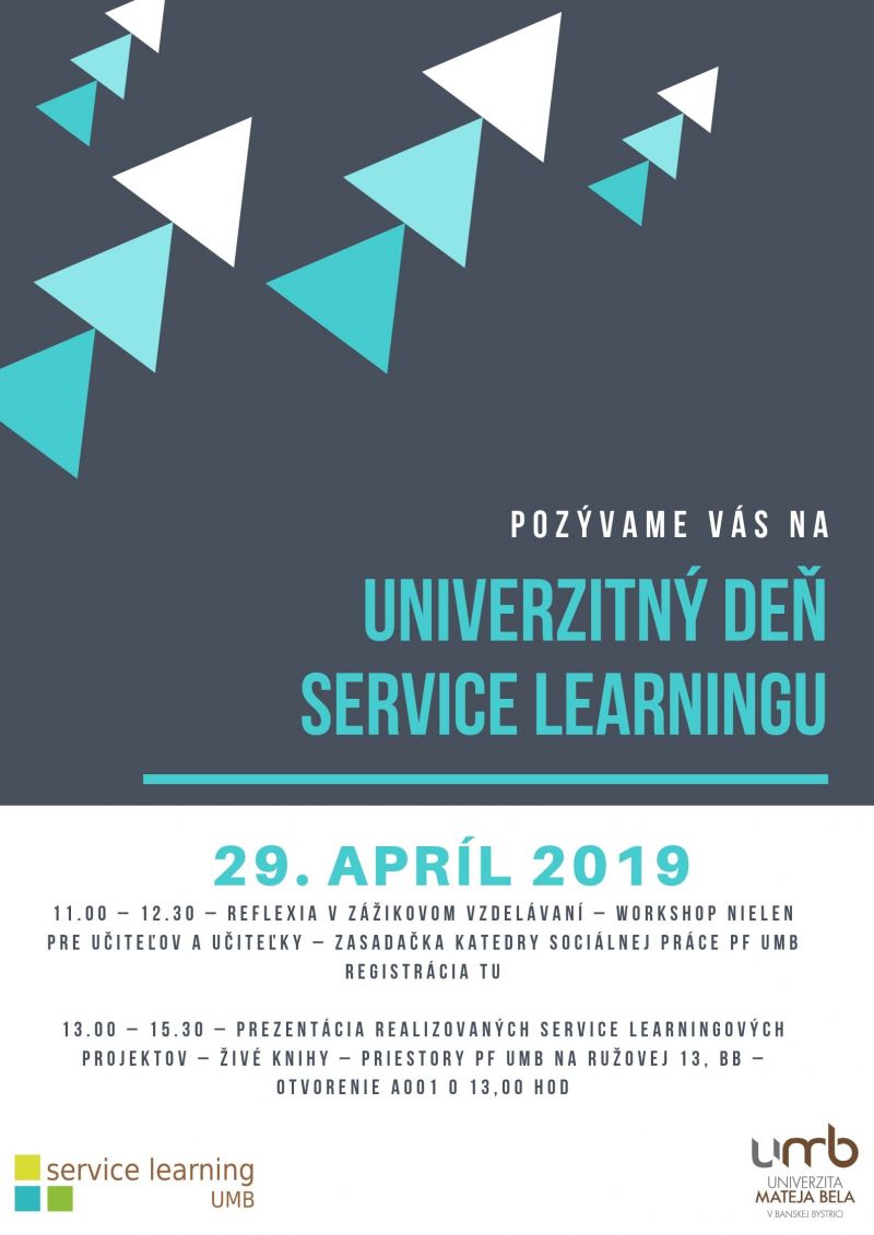 Prvý univerzitný deň service learningu